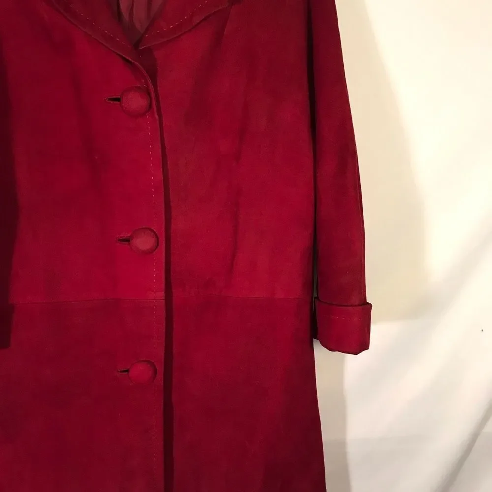 Vintage Vogue Mitzo Madrid Designer Leather Coat